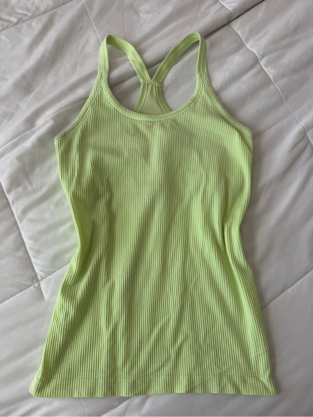 lululemon athletica Ribbed Racerback Tank - Lime